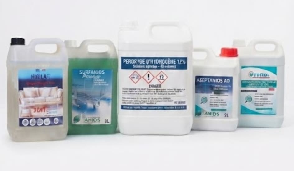 Produits professionnels utilisés lors des interventions